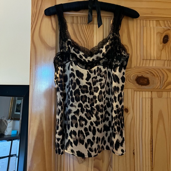 NWT Tanzania Leopard Lace Contrast Tank - Picture 6 of 7